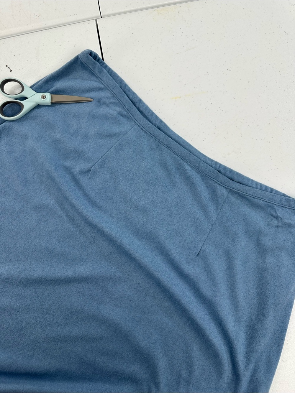 Double D Ranch Blue Faux Suede A Line Maxi Skirt Ranch Western Cowgirl Y2K 90s M - Picture 10 of 10